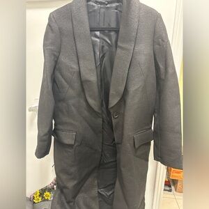 Cos black long blazer jacket